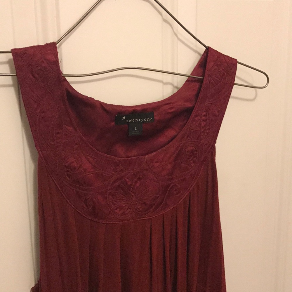 Maroon tunic